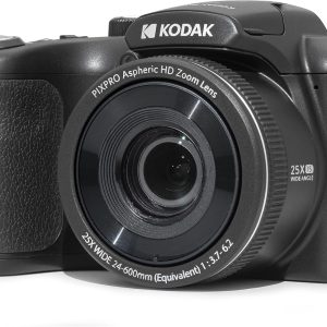 KODAK PIXPRO AZ425-BK 20MP Digital Camera 42X Optical Zoom 24mm Wide Angle Lens 1080P Full HD Video Optical Image Stabilization Li-Ion Battery 3" LCD Vlogging Camera (Black)